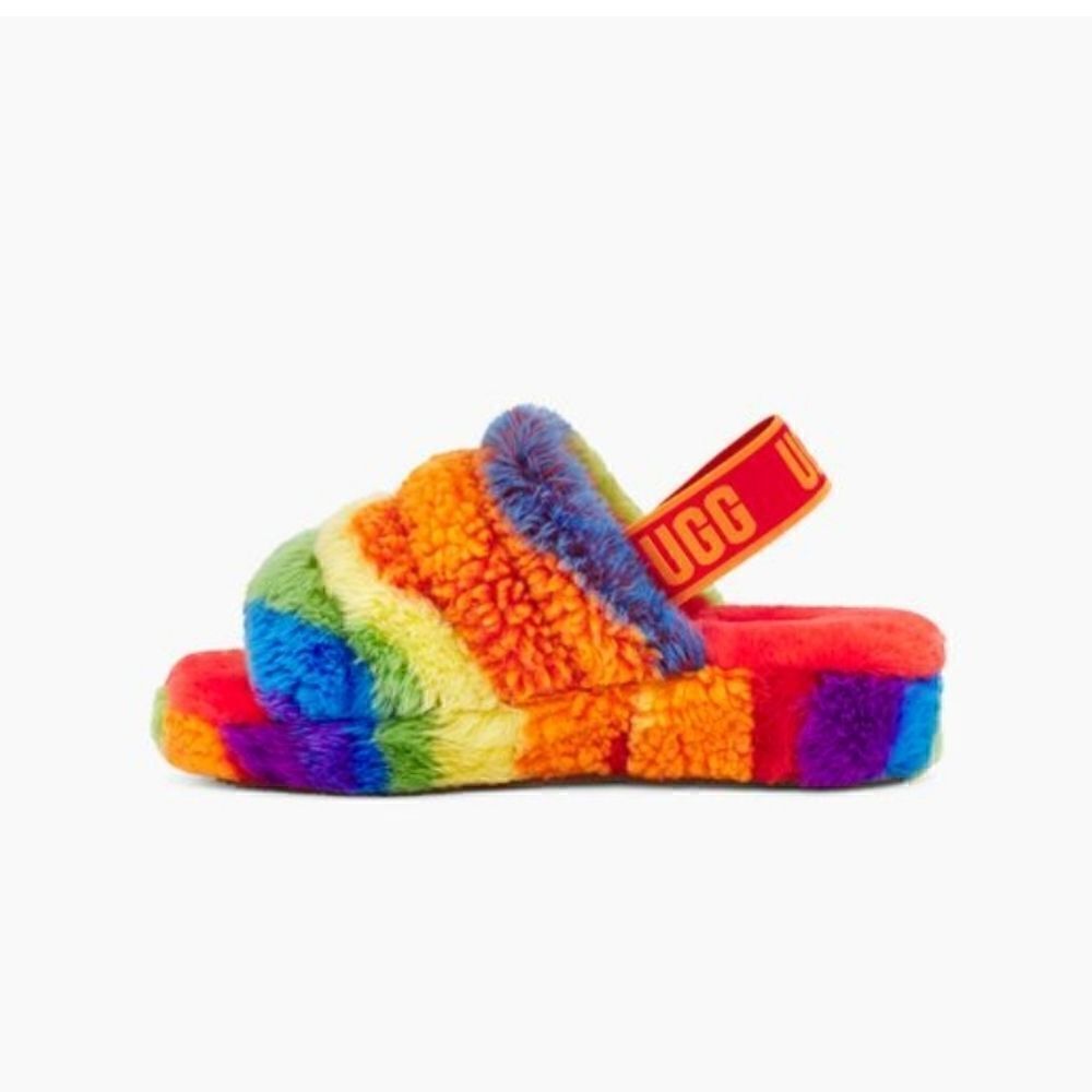 UGG Fluff Yeah Slide Cali Collage - Picture 1 of 5